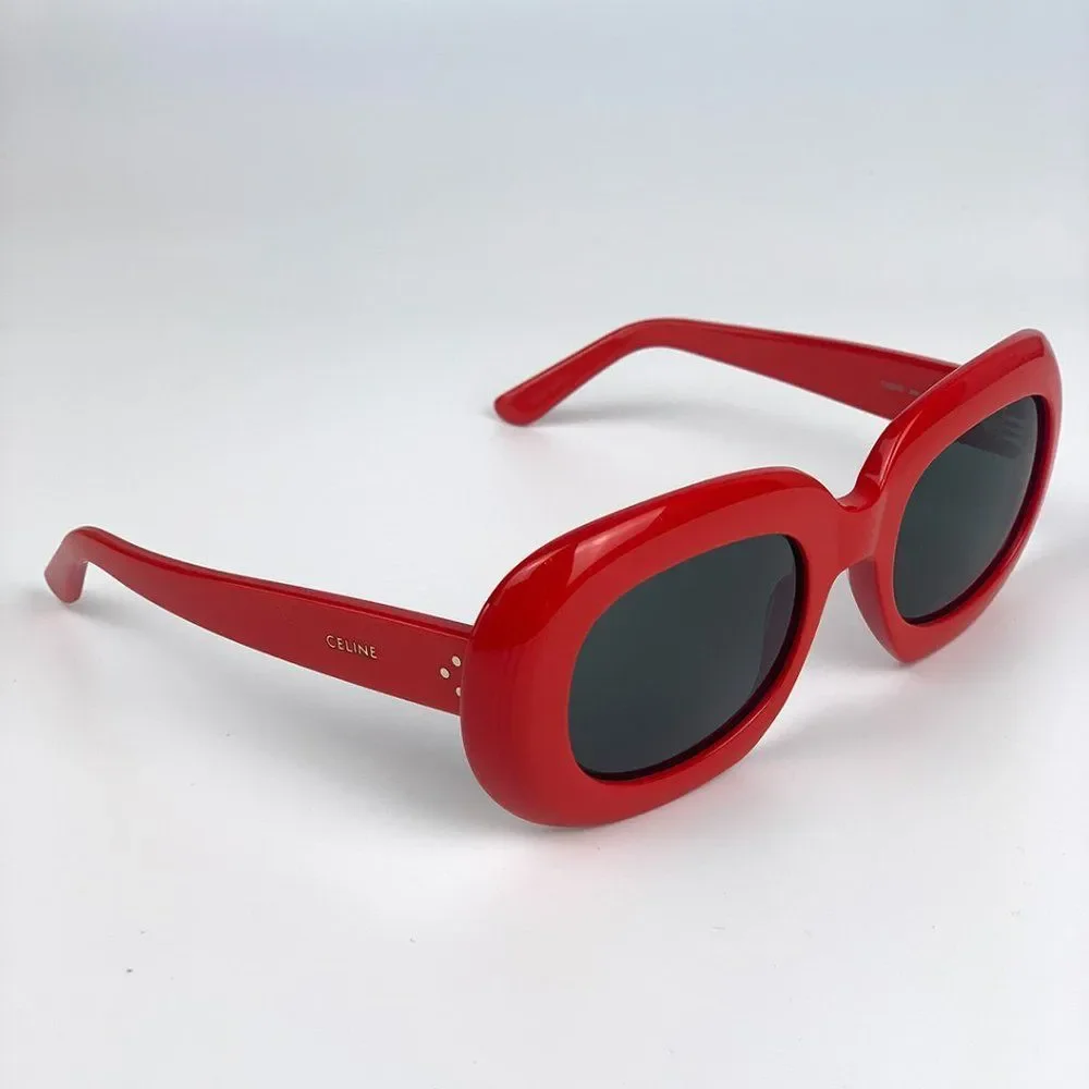 Celine CL40070Iâ66N BRAND NEW Sunglasses Square Red Grey Women - Picture 6 of 9